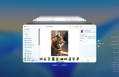 Herstellen met een Time Machine-back-up