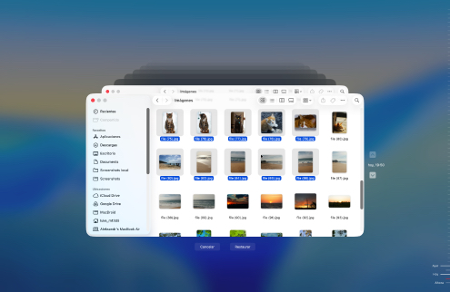 Recuperar con una copia de seguridad de Time Machine