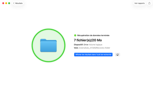 Récupérer à partir du disque dur Mac