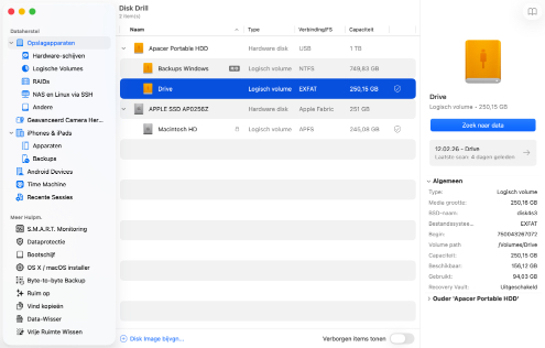Scan uw harde schijf
