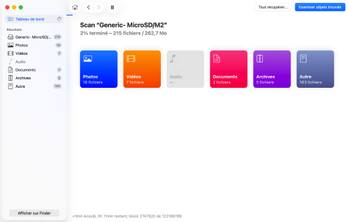 Scannez votre carte mémoire Scannez votre carte mémoire