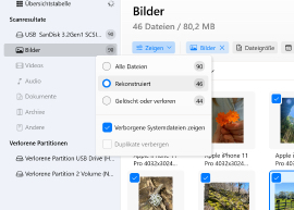 Vérifiez la section Reconstruction