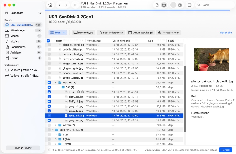 Hoe verwijderde bestanden uit de Prullenmand op Mac te herstellen