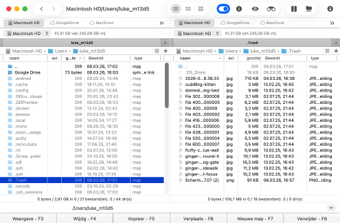 Hoe werkt de Mac-prullenmand?