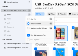 Kontrollera avsnittet Rekonstruktion