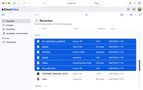 Recuperar ficheiros do iCloud