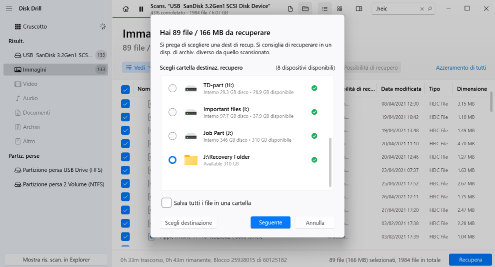 Recuperare i dati eliminati Recuperare i dati eliminati