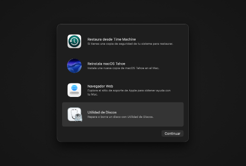 Reinicia tu Mac en modo de recuperación Reinicia tu Mac en modo de recuperación
