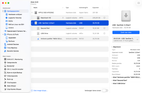 Scannen naar bestanden die uit de prullenbak zijn verwijderd