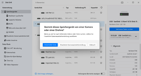 Commencez à analyser pour retrouver les données perdues