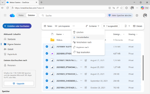 Stellen Sie Ihre verlorenen Dateien von OneDrive wieder her