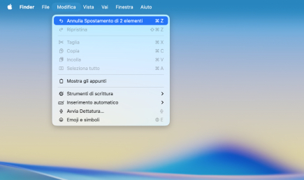 Usa il comando Annulla