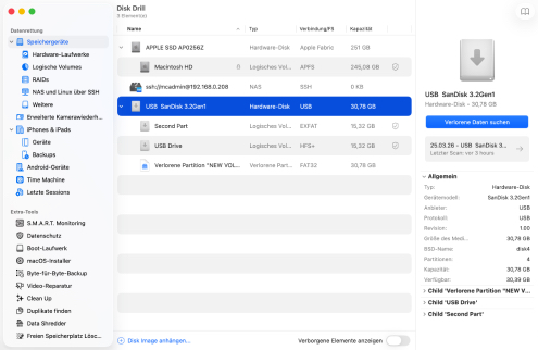 Wählen Sie den richtigen Ansatz, um eine gelöschte macOS-Partition wiederherzustellen