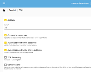 Abilita l'accesso SSH Abilita l'accesso SSH