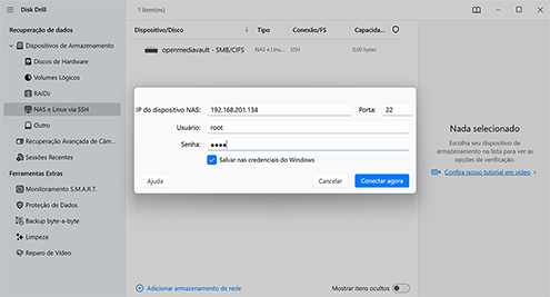 Adicione seu NAS à lista de dispositivos Adicione seu NAS à lista de dispositivos
