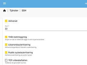 Aktivera SSH-åtkomst