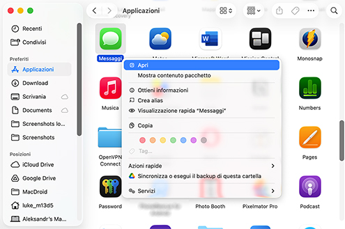 Cerca i tuoi messaggi di testo su altri dispositivi Apple