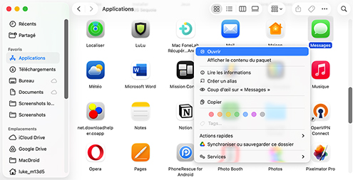 Recherchez vos messages texte sur d’autres appareils Apple