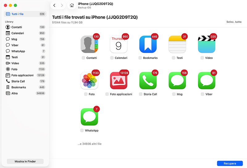 Recuperare i messaggi di testo eliminati su iPhone