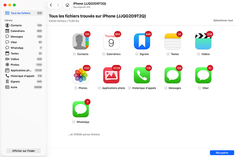 Récupérer des SMS supprimés sur iPhone