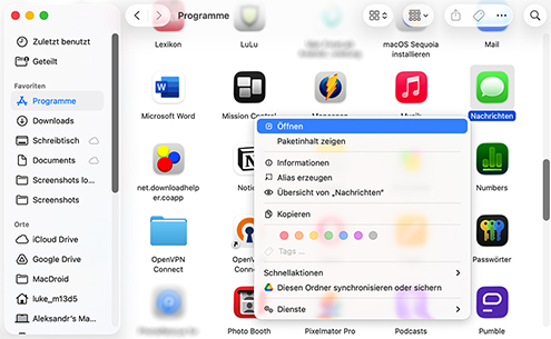 Suchen Sie auf anderen Apple-Geräten nach Ihren Textnachrichten