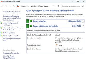 Verificar Configurações de Segurança Verificar Configurações de Segurança