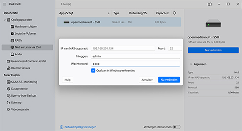 Voeg je NAS toe aan de apparatenlijst Voeg je NAS toe aan de apparatenlijst