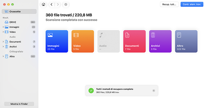 Software di recupero dati Disk Drill Mac