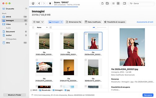 Scansiona, rivedi e recupera - Recupero dati semplice per Mac Scansiona, rivedi e recupera - Recupero dati semplice per Mac